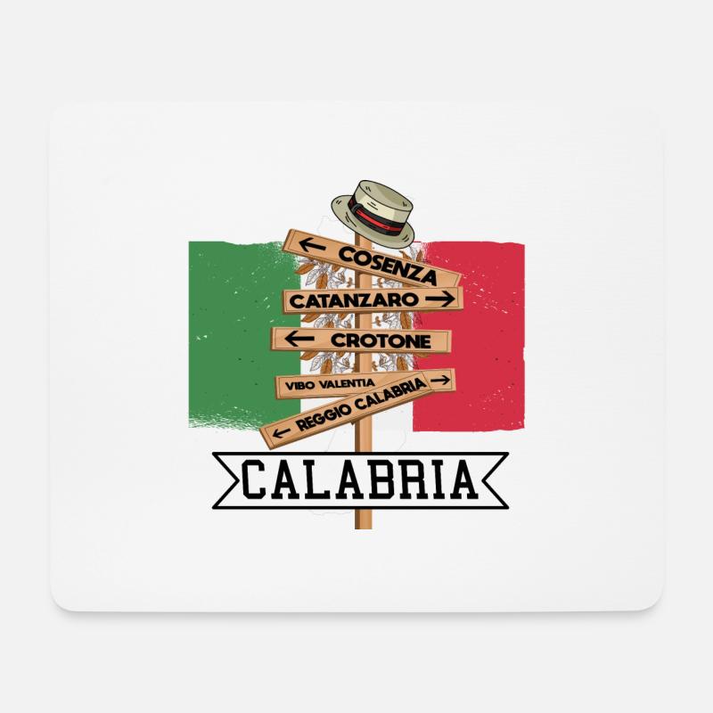 Calabria | Kalabrien | Italien - Mousepad (Querformat) - Weiß