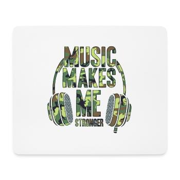 Disc jockey Musique - Tapis de souris (format paysage) - blanc - Devant
