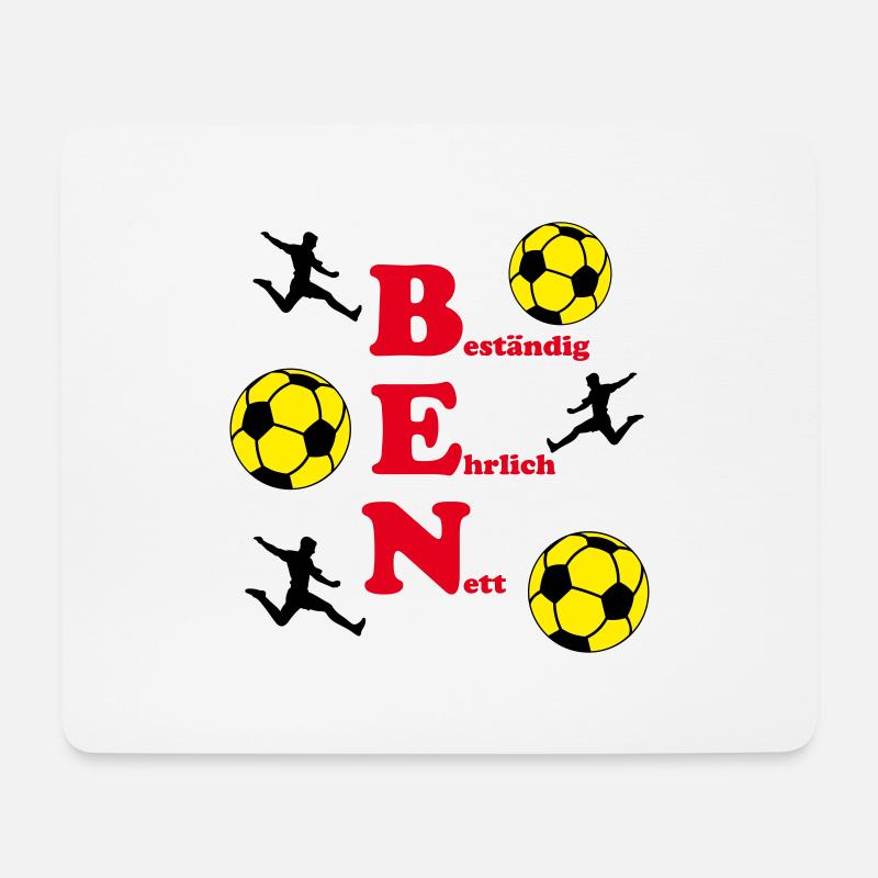 Ben - Mousepad (Querformat) - Weiß