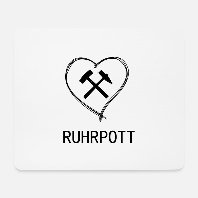 Ruhrpott - Mousepad (Querformat) - Weiß