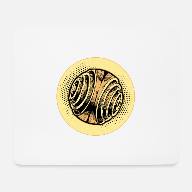 Franzbrötchen Hamburg Hamburch Gebäck Souvenir - Mousepad (Querformat) - Weiß