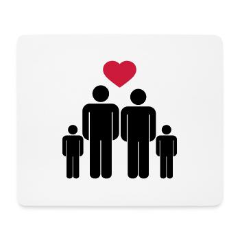 Small family Icon - Mouse Pad (horizontal) - white - Front