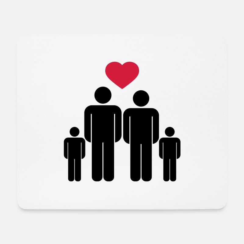 Kleine Familie Icon - Mousepad (Querformat) - Weiß