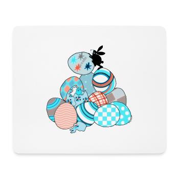 Der Osterhase - Mousepad (Querformat) - Weiß - Vorne