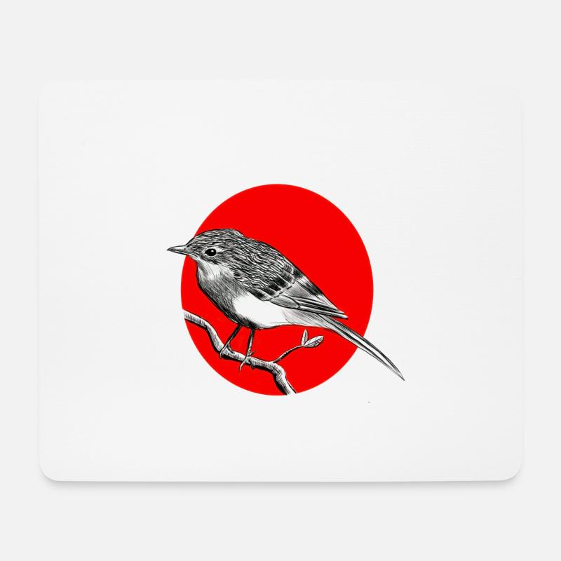 bird - Mouse Pad (horizontal) - white