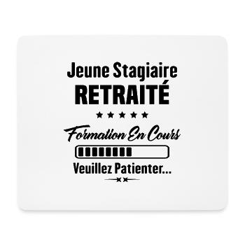 Jeune stagiaire retraité formation en cours - Tapis de souris (format paysage) - blanc - Devant
