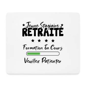 Jeune stagiaire retraite formation en cours - Tapis de souris (format paysage) - blanc - Devant