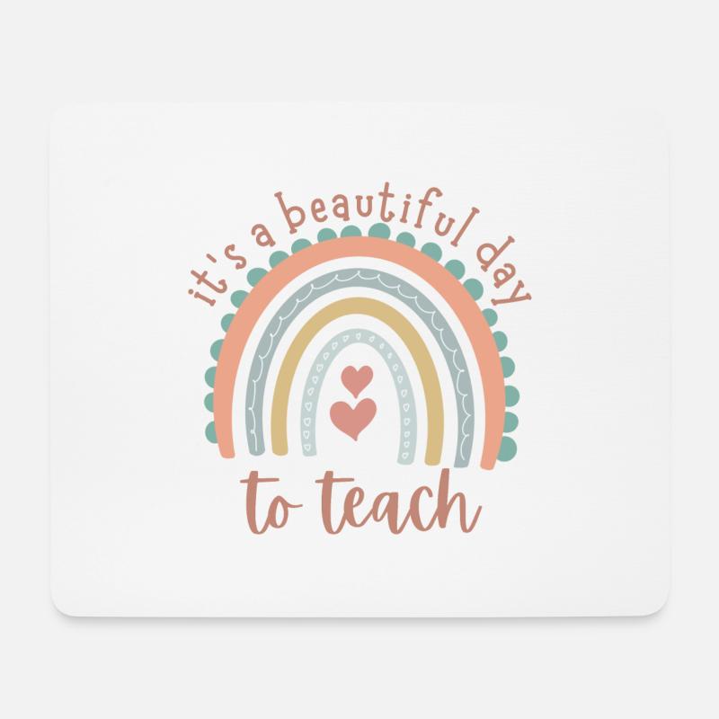 Lehrer Design - Mousepad (Querformat) - Weiß