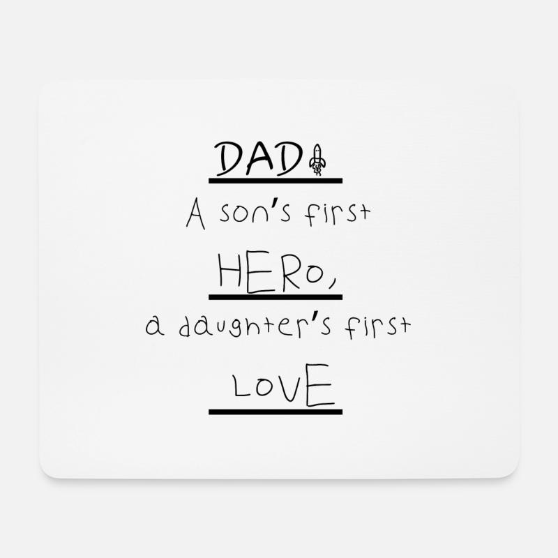 Dad - Mouse Pad (horizontal) - white