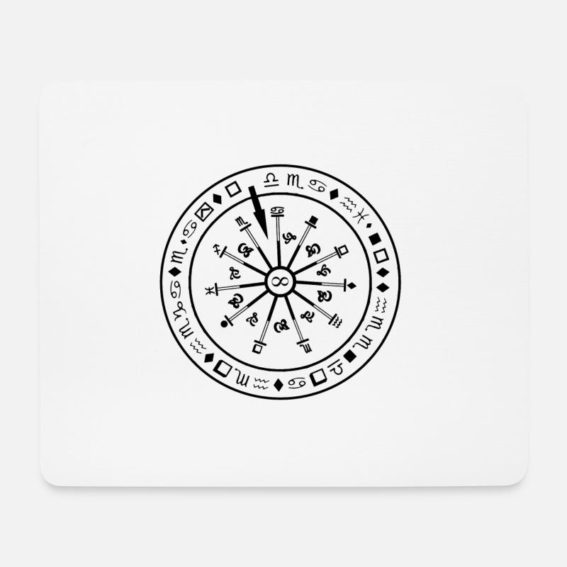 Symbole de l’infini - Tapis de souris (format paysage) - blanc