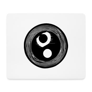 Yin Yang Signe Symbole Paix Bonheur Vecteur 8 - Tapis de souris (format paysage) - blanc - Devant