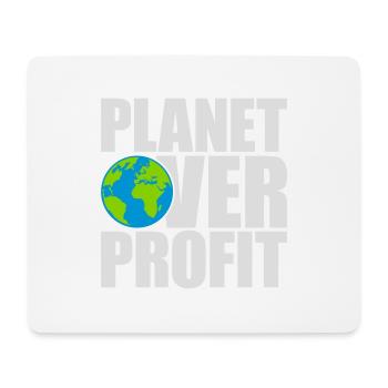 Planète sur le devis de profit - Tapis de souris (format paysage) - blanc - Devant