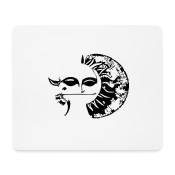 Sun Moon Mosaic Astrology Symbol Vector 04 - Mouse Pad (horizontal) - white - Front