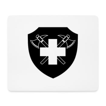 Brigade suisse des sapeurs-pompiers inversés - Tapis de souris (format paysage) - blanc - Devant