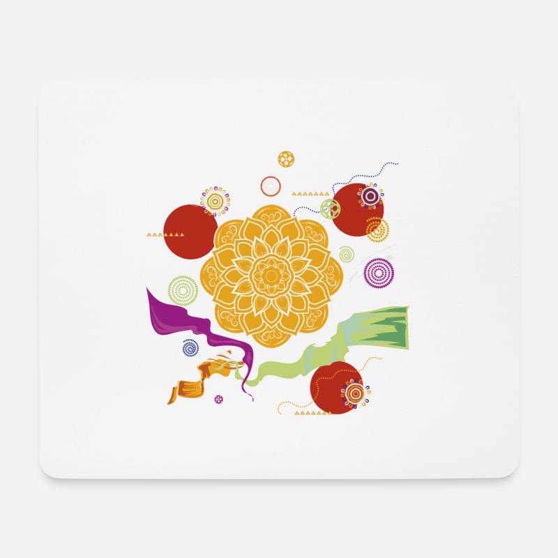 Energie und Lebensfreude - Mousepad (Querformat) - Weiß