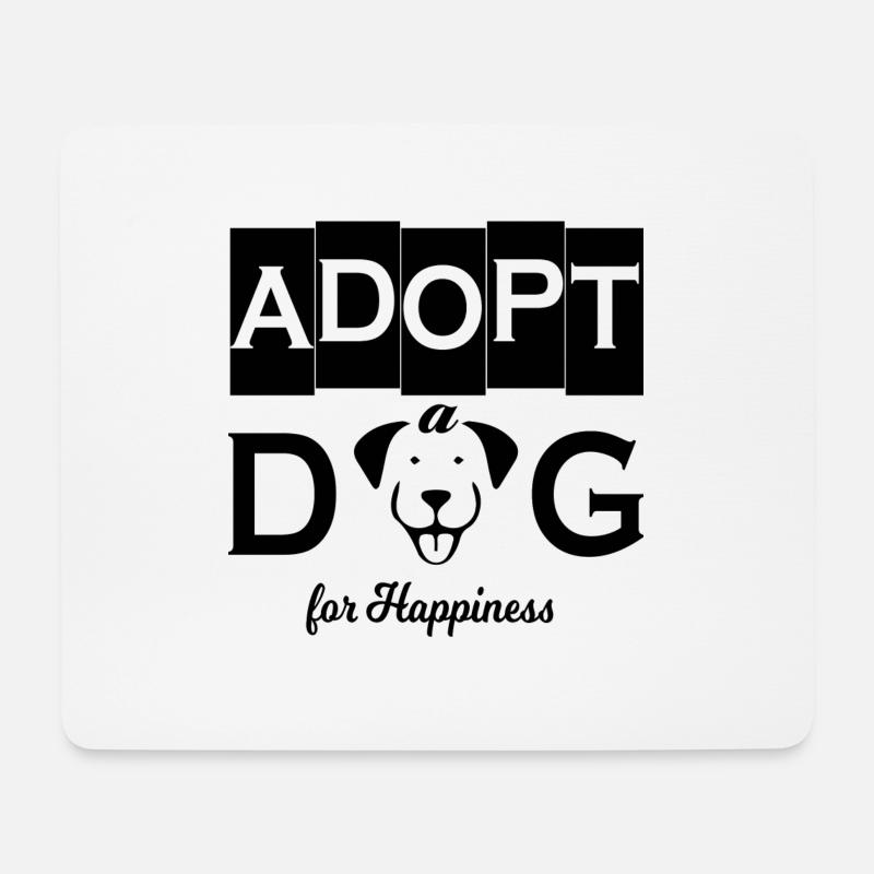 Dog Hund - Mousepad (Querformat) - Weiß