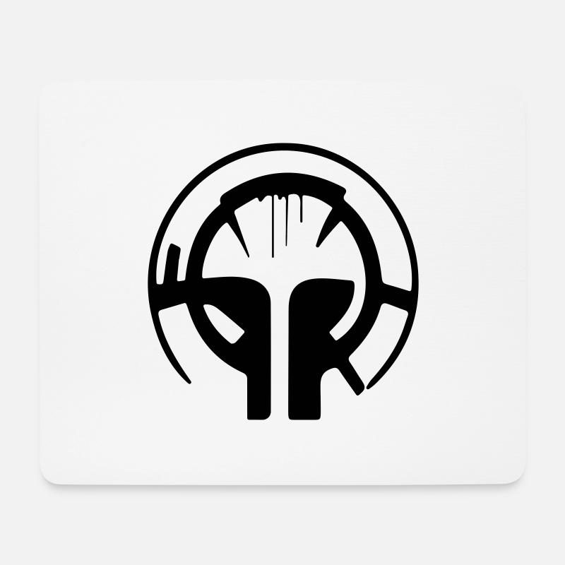 Skull - Mouse Pad (horizontal) - white