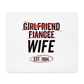 Petite amie Fiancée Femme Est 1994 - Tapis de souris (format paysage) - blanc - Devant