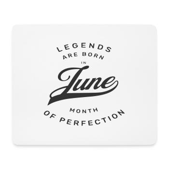 JUNI GEBURTSTAG - Mousepad (Querformat) - Weiß - Vorne