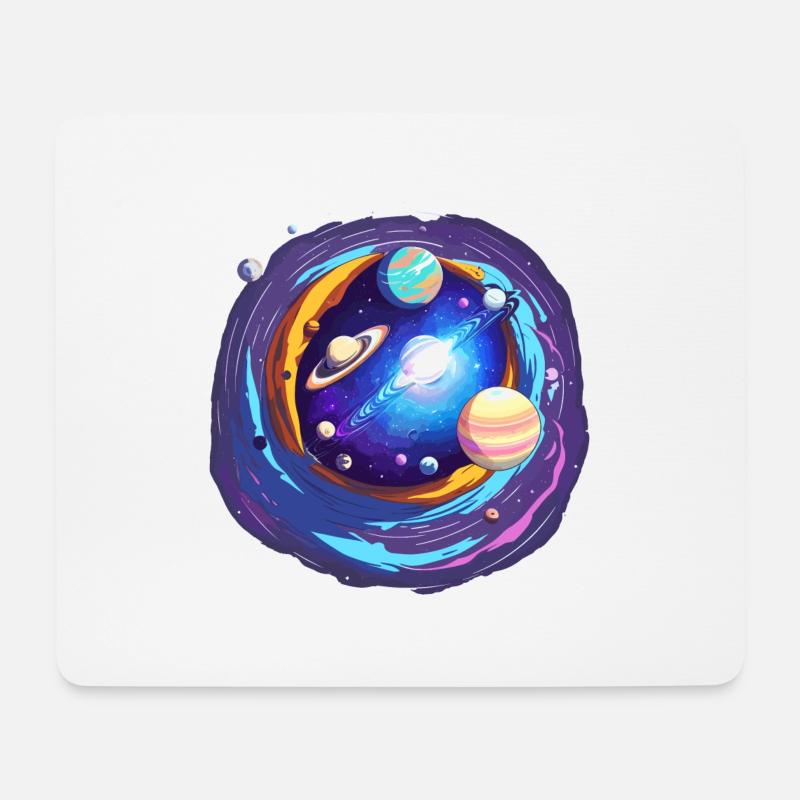 Magisches Universum - Mousepad (Querformat) - Weiß
