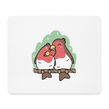 Vögel - Mousepad (Querformat) - Weiß - Vorne