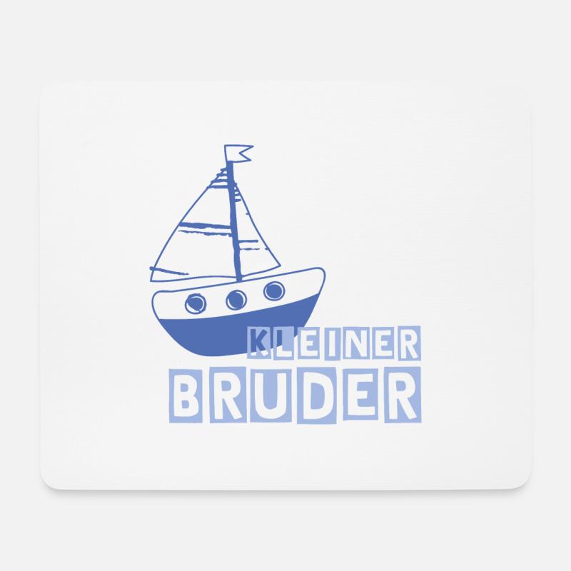 Kleiner Bruder - Mousepad (Querformat) - Weiß