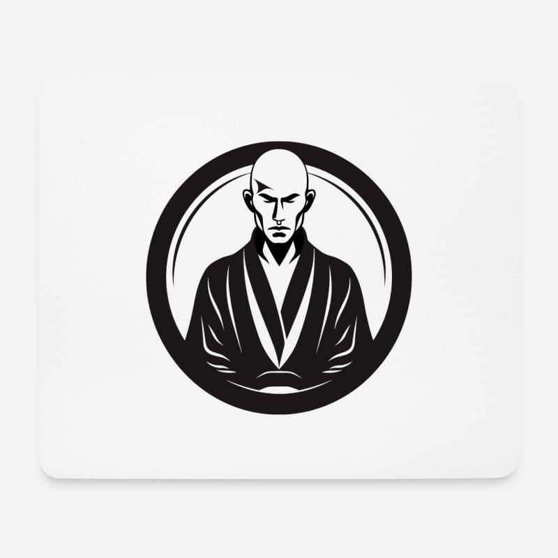 the stern monk - Mouse Pad (horizontal) - white