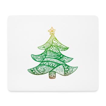 Weihnachtsbaum - Mousepad (Querformat) - Weiß - Vorne