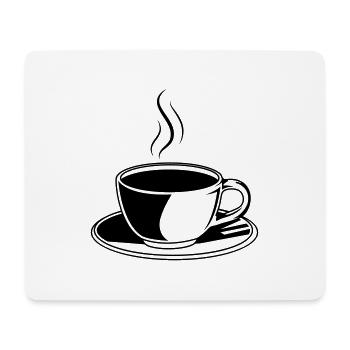 Coffee Cup Icon - Mouse Pad (horizontal) - white - Front