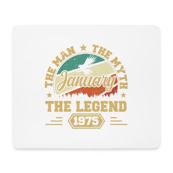 Les Legends sont nés en janvier 1975 - Tapis de souris (format paysage) - blanc - Devant