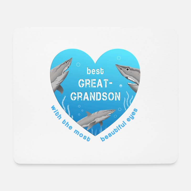 best great grandson - Mousepad (Querformat) - Weiß
