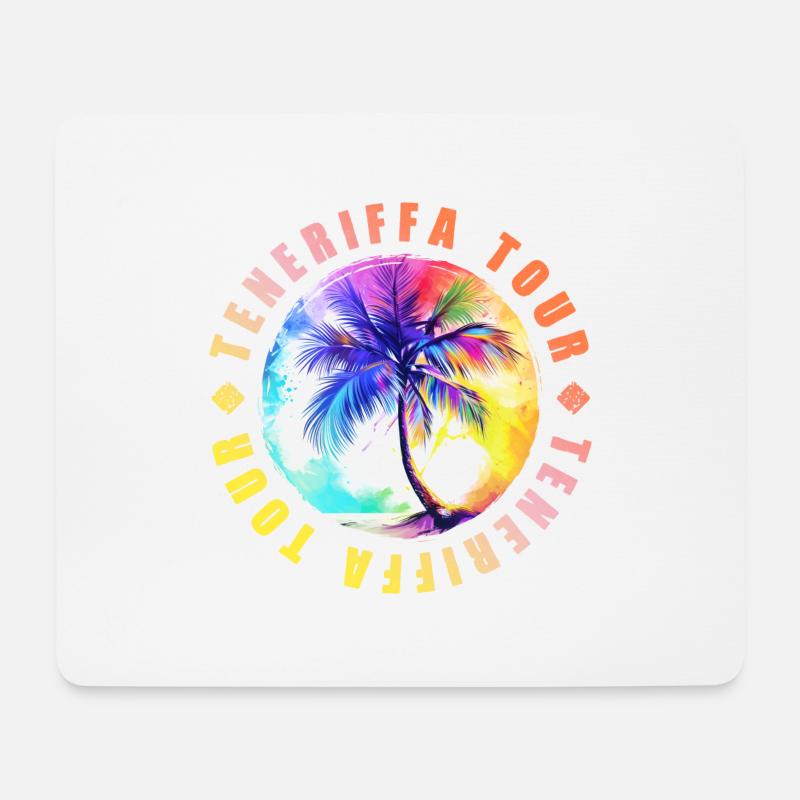Teneriffa Tour Bunt - Mousepad (Querformat) - Weiß