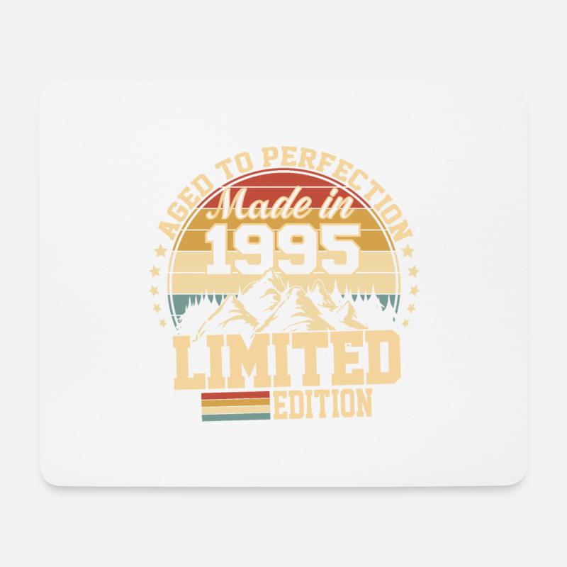 1995 Geburtstag 1995 Jahrgang 1995 Jubiläum - Mousepad (Querformat) - Weiß
