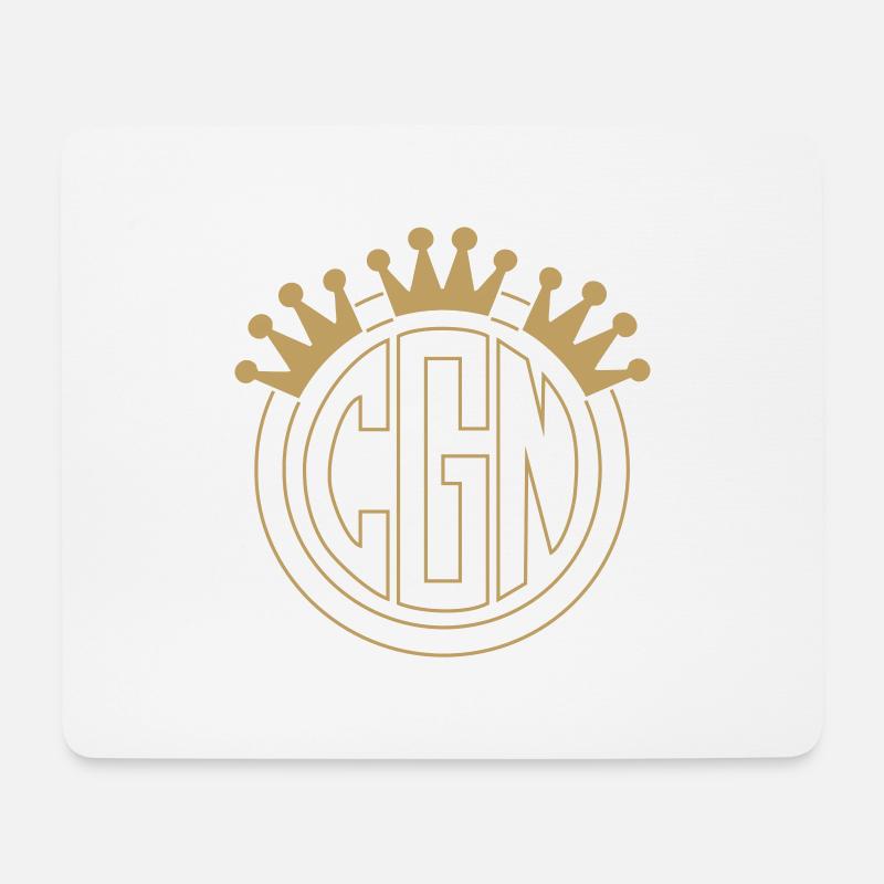 CGN Logo 4 - Mousepad (Querformat) - Weiß