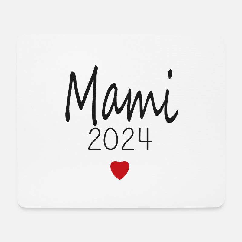 Mami - Zukunft Mami 2024 - Mousepad (Querformat) - Weiß