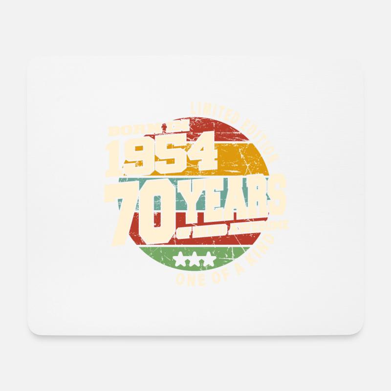 1954 Vintage Retro Classic 70 Jahre - Mousepad (Querformat) - Weiß