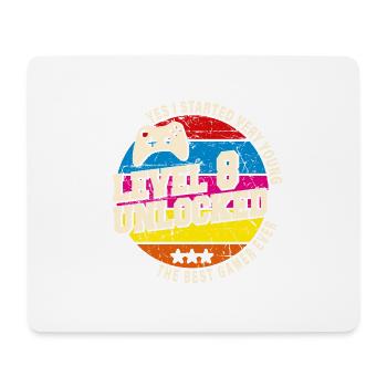 Original 2016 Vintage Level 8 Freischaltung - Mousepad (Querformat) - Weiß - Vorne