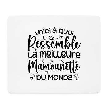 Cadeau Meilleure Mamounette - Cadeau Mamounette - Tapis de souris (format paysage) - blanc - Devant