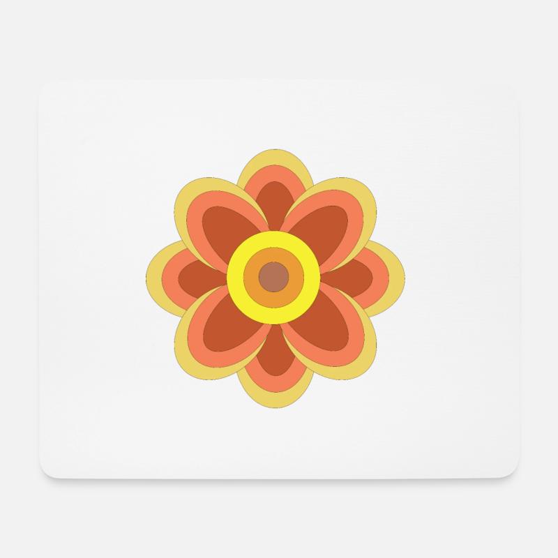 Orangenblüte - Mousepad (Querformat) - Weiß