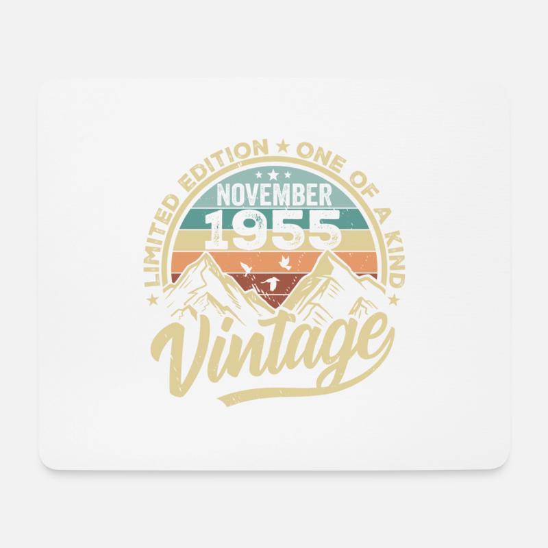Legendär seit November 1955 - Limited Edition 1955 - Mousepad (Querformat) - Weiß