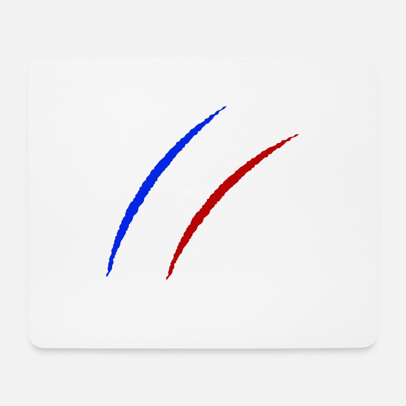 krallen frankreich - Mousepad (Querformat) - Weiß