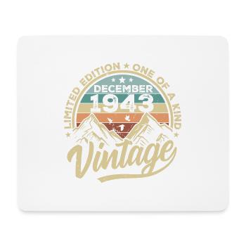 Original December 1943 - 82nd Birthday Gift - Mouse Pad (horizontal) - white - Front
