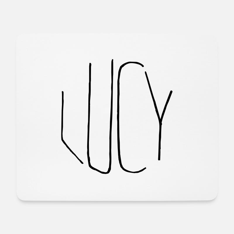 Lucy - Mousepad (Querformat) - Weiß