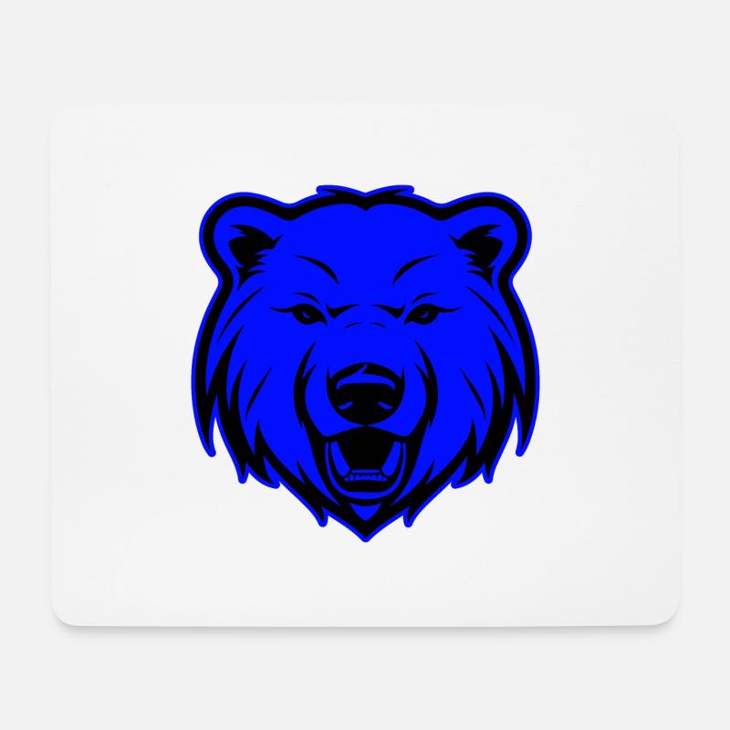Eisbär Tier Porträt Tier Polar bär - Mousepad (Querformat) - Weiß