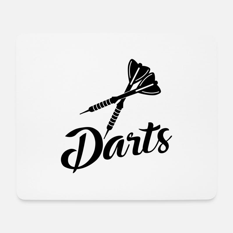 Darts - Mousepad (Querformat) - Weiß