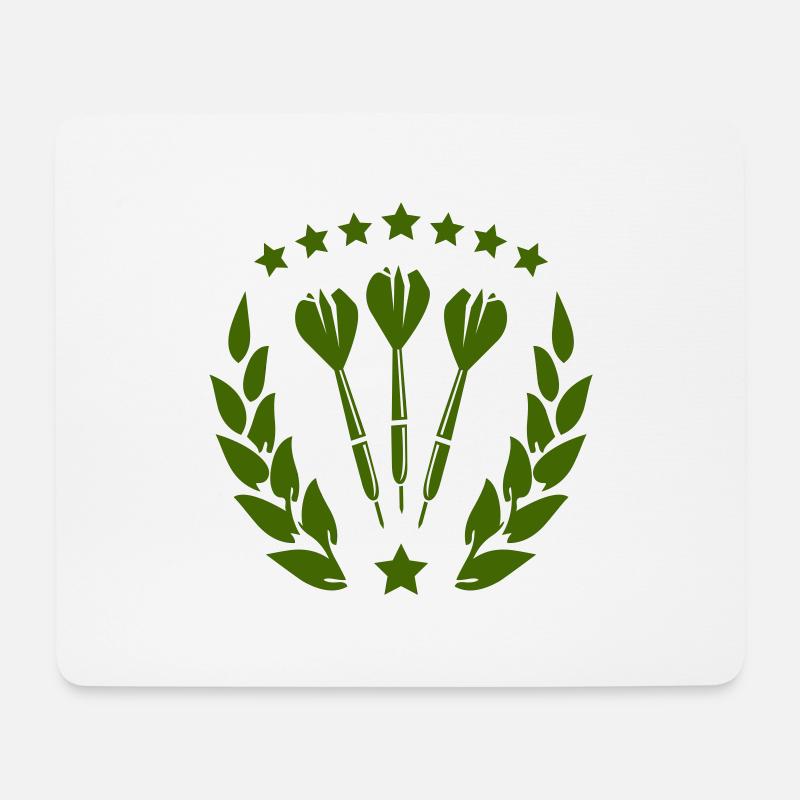 darts - Mousepad (Querformat) - Weiß