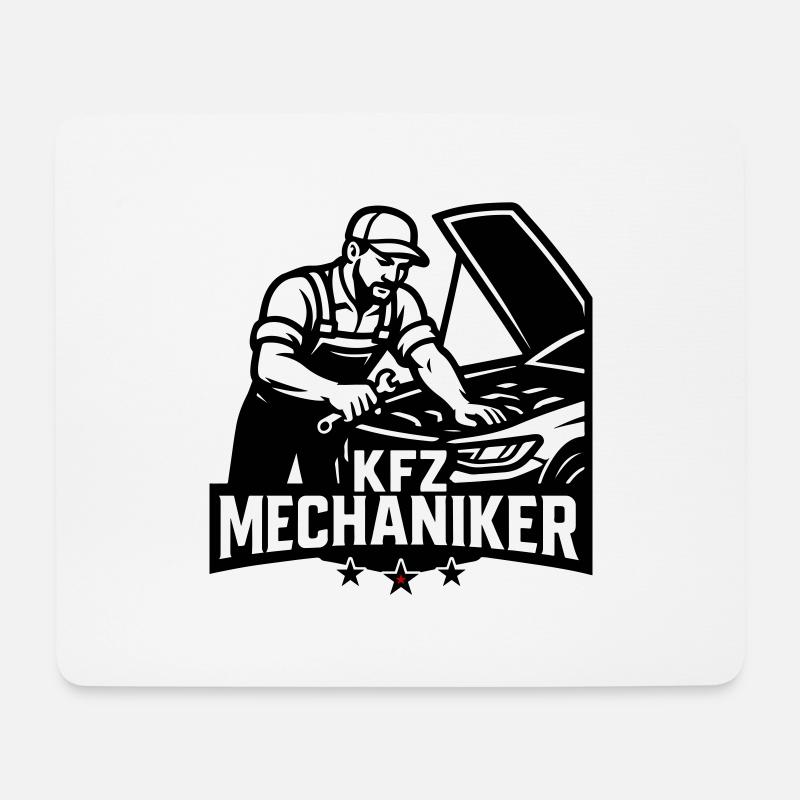 Kfz Mechaniker - Mousepad (Querformat) - Weiß