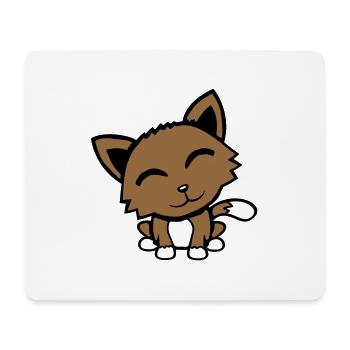 Cat Pet Animal Cute Little Kitten Friendly - Mouse Pad (horizontal) - white - Front