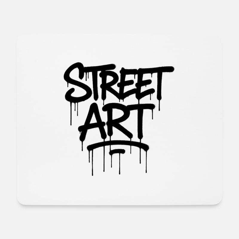Graffiti tag street art - Mouse Pad (horizontal) - white