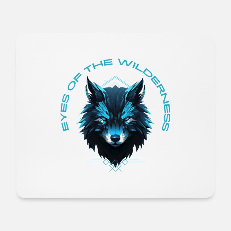 Eyes of the wilderness - Mousepad (Querformat) - Weiß